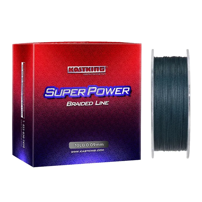 חוט בד KastKing מקצועי 0.09mm 10LB בצבע כחול כהה