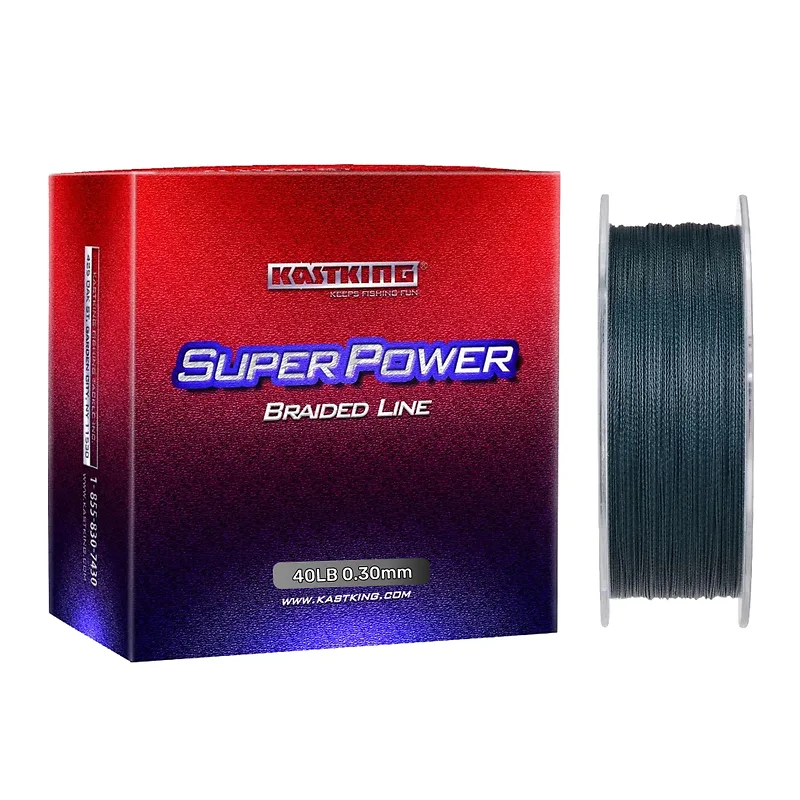 חוט בד KastKing מקצועי 0.30mm 40LB בצבע כחול כהה