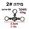 סוויבלים משולשים במידה 2