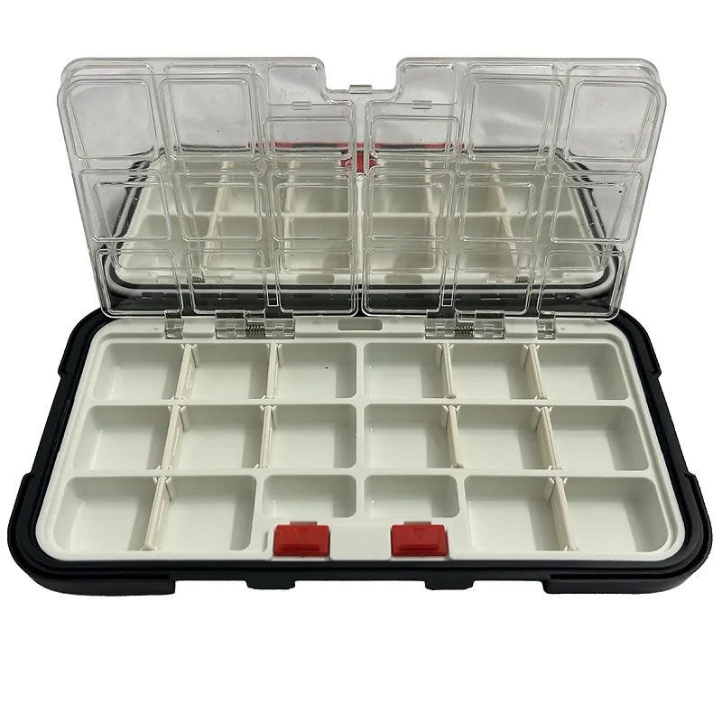 קופסה שחורה אדומה גדולה לציוד דייג