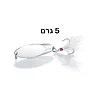 דמוי כפית לדייג בצבע כסף 5 גרם