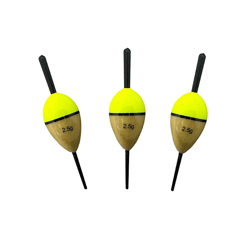 מצופים לדייג בצבע צהוב 2.5 גרם