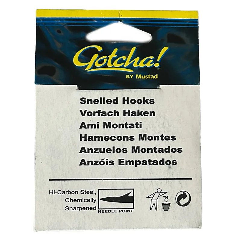 קרסים קשורות Mustad Gotcha דגם 1251C במידה 6